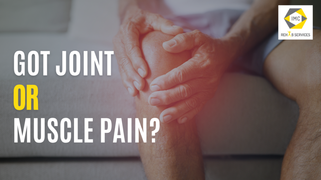 Men in muscle or joint pain