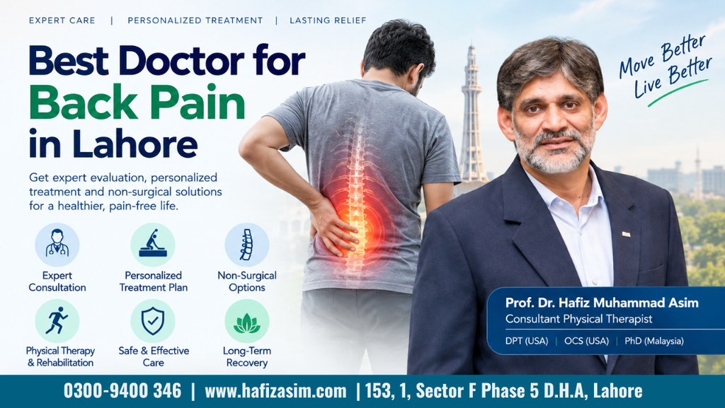 Graphic View of Lower Back pain with Hafiz asim best physio therapist lahore