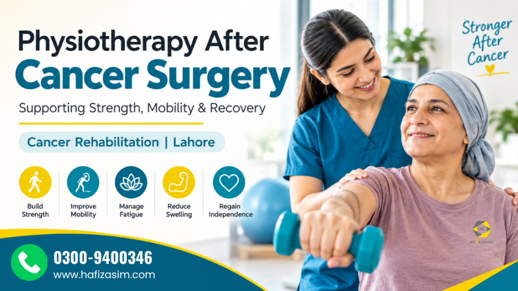 Physiotherapy After Cancer Surgery Supporting Strength, Mobility & Recovery Cancer Rehabilitation | Lahore